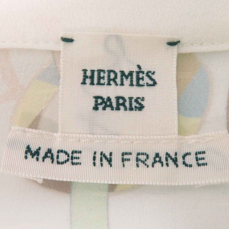 Hermes 23AW 3h0514dn 100% Silk Chaine D'ancre Design Do Re Boucles Pattern