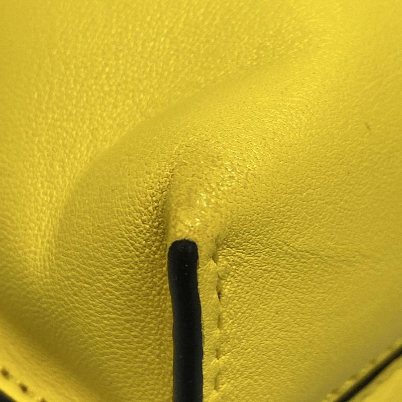 Loewe Shoulder Bag Flamenco Yellow Leather
