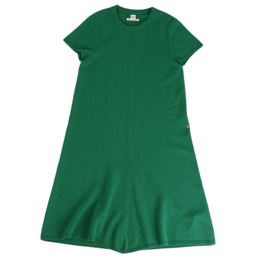 Hermes Dress Knit Short Sleeves Short Sleeves Cashmere