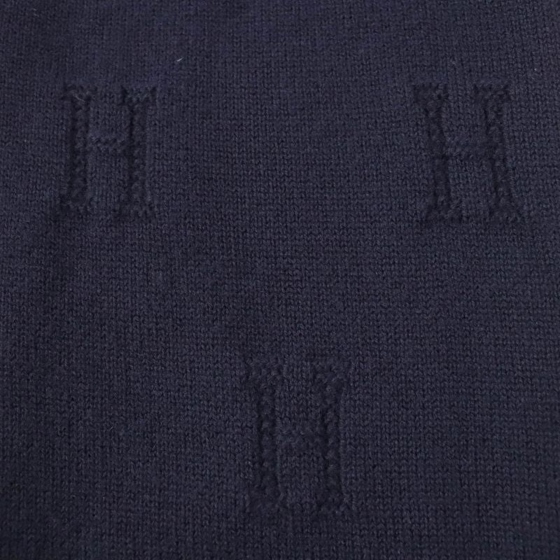 Hermes 2019 100% Wool H Pattern With Serie Buttons Long Sleeves Knit Cardigan