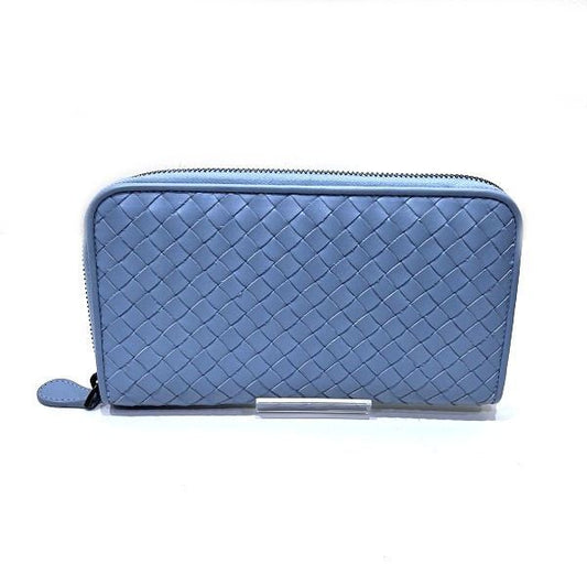 Bottega Veneta Intrecciato Round Zipper Long Wallet Unisex