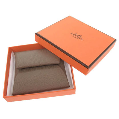 Hermes Bastia Vaux Epson Etoupe W Engraved (2024) Coin Case Wallet 0506 Hermes