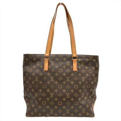 Louis Vuitton Cabas Mezzo Shoulder Bag Monogram Canvas M51151 Brown Gold
