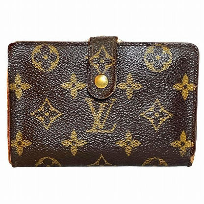 Louis Vuitton Monogram Porte Monevier Viennois M61663 Clasping Bifold Wallet