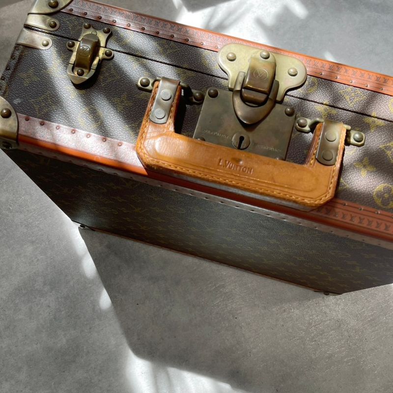 Louis Vuitton ⑤ M21424 Cotteville 40 Monogram Trunk Case Unisex Brown FREE