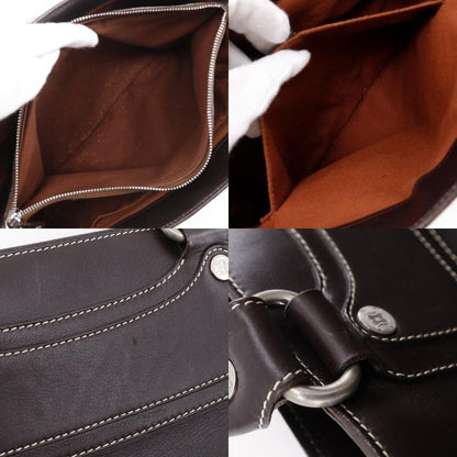 Celine Boogie Bag Leather Brown Women's Handbag