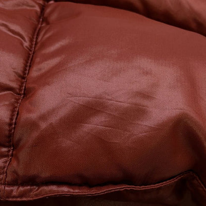 Hermes Down Vest Nylon with Hood 44 Rouge Basque