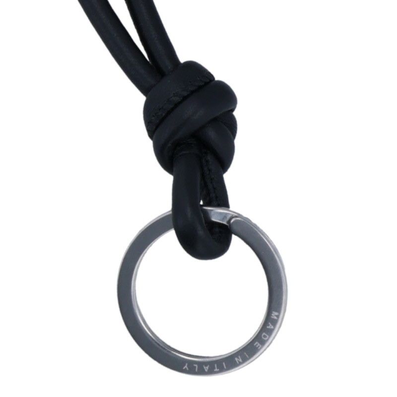 Bottega Veneta Leather Necklace With Ring Men's