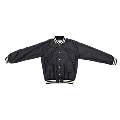 Celine Stajan Back Print Nylon Blouson 2w588495m 44 Size Logo Black White