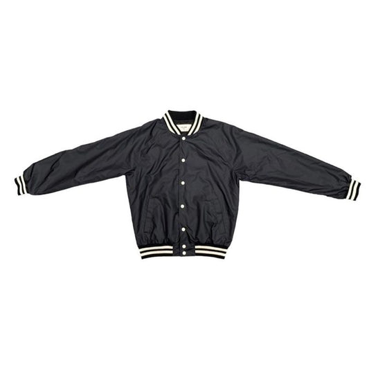 Celine Stajan Back Print Nylon Blouson 2w588495m 44 Size Logo Black White