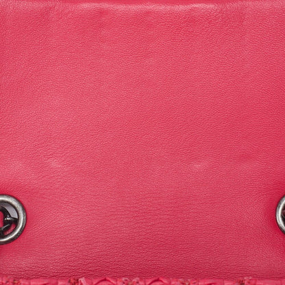 Chanel Mini Matelasse Turnlock Chain Shoulder Bag Lambskin Red (silver Hardware)