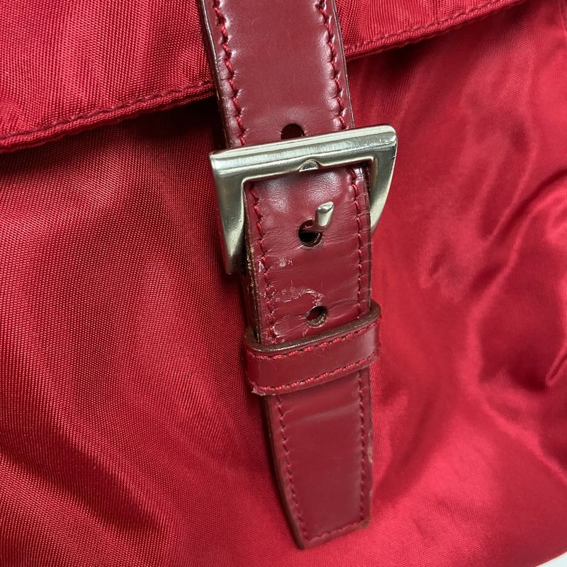 Prada B1738 Messenger Red Shoulder Bag Cabasn Diagonal Shoulder Brand Red Women