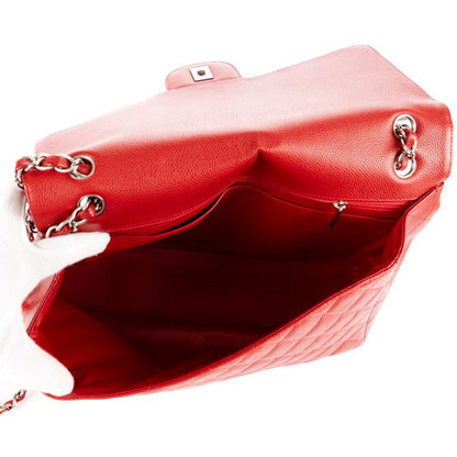 Chanel Classic Flap Red Caviar Leather A