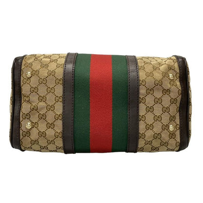 Gucci Handbag GG Patternsherry (web) 247205 Dark Brown X Beige X Multi Mini