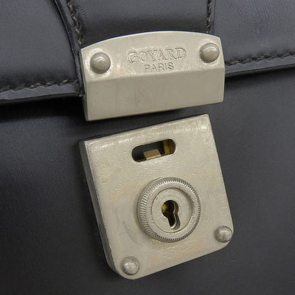 Goyard Y2K Vintage Rare Item Box Calf Leather Attache Briefcase Business Bag 3