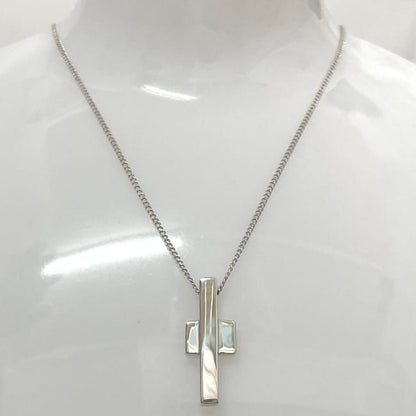 Gucci Cross Necklace Silver Polished Ag 925 S Rank