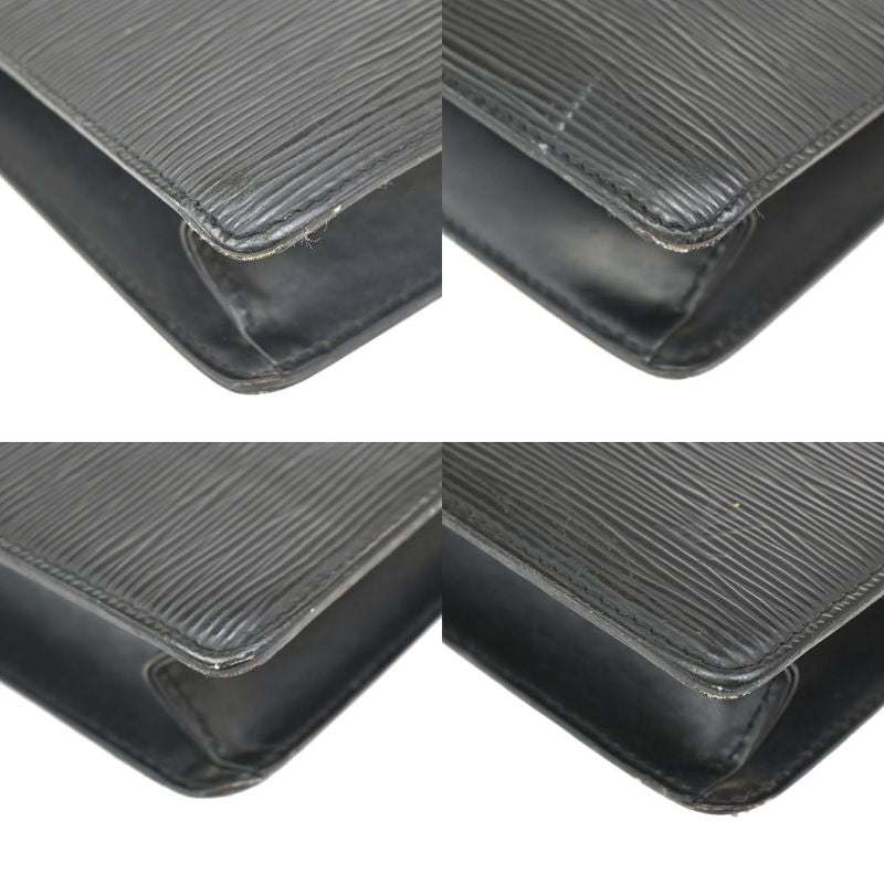 Louis Vuitton Pochette Homme Clutch Bag Epi Black 05kb044