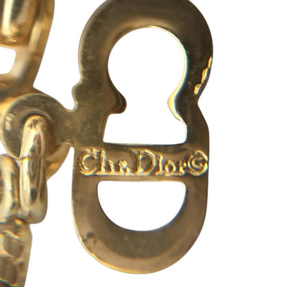 Christian DIOR Necklace Snake Chain Gold Plated Gold