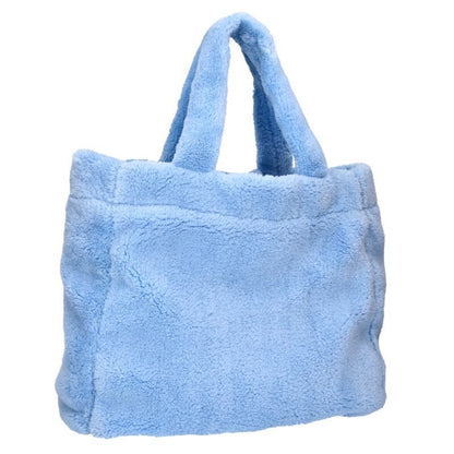 Prada 1bg130 Triangle Logo Plate Pile Tote Bag Men's