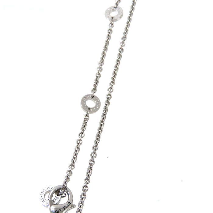 Bvlgari Bulgari B-zero1 Legend Diamond Necklace 18K White Gold 750 White Gold