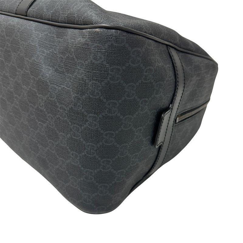 Gucci Bag Men's Brand GG Supreme Boston Bag GG Supreme Canvas Black 322066