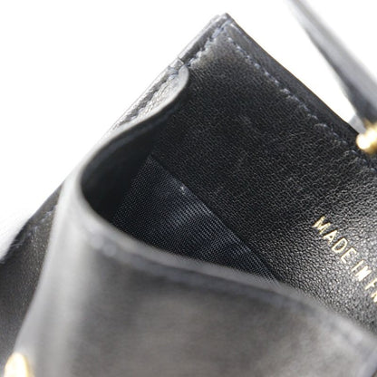 Chanel Coco Mark Vintage Lambskin Black Ladies Coin Case