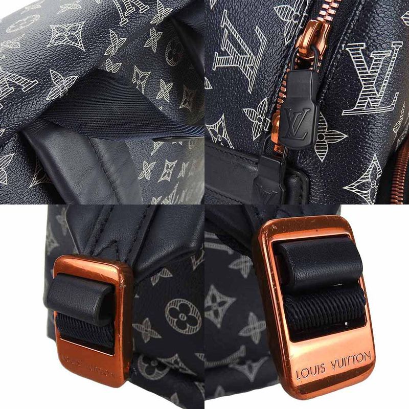 Louis Vuitton Backpack Daypack Apollo M43676 Upside Down Monogram Canvas Navy