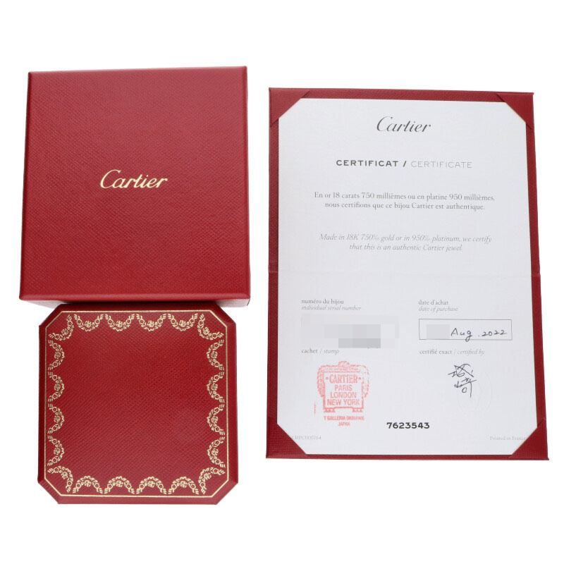 Cartier MINI LOVE RING Mini Love Ring 1P Diamond 18K Pink Goldring Men's 9.5