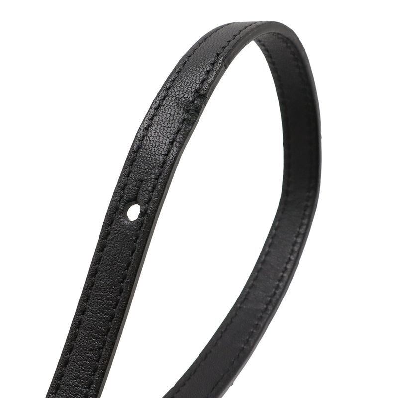 Celine Trio Small Shoulder Bag Shoulder Pouch Pochette Crossbody Leather Black