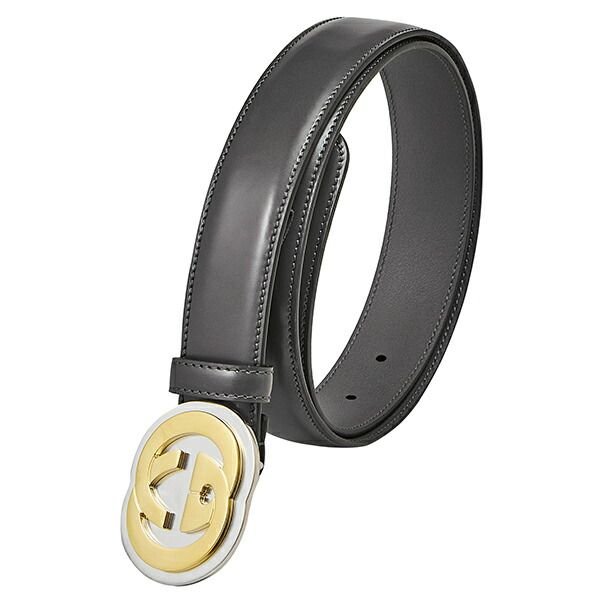 Gucci Belt Interlocking G Dark Gray