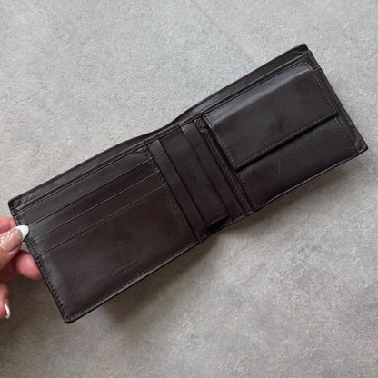 Bottega Veneta Bifold Wallet Intrecciato Calf Leather Brown Bifold Wallet Men