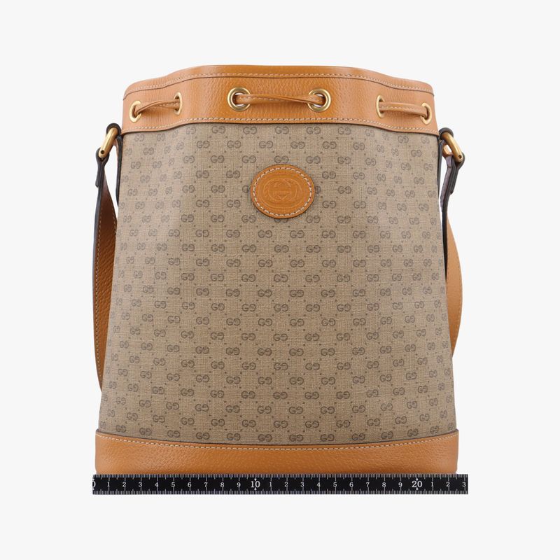 Gucci Micro Gg/small Bucket Bag Multicolor PVC Coated Canvas 602691 I031391325