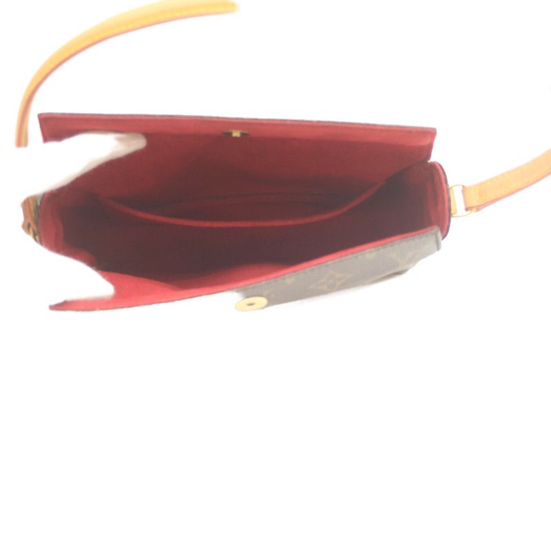 Louis Vuitton 03 M51900 Monogram Recital Handbag Shoulder Bag Brown Women