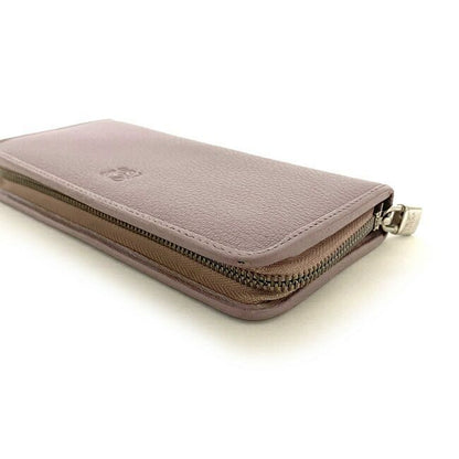 Loewe Round Zipper Long Wallet Light Purple Anagram Wallet