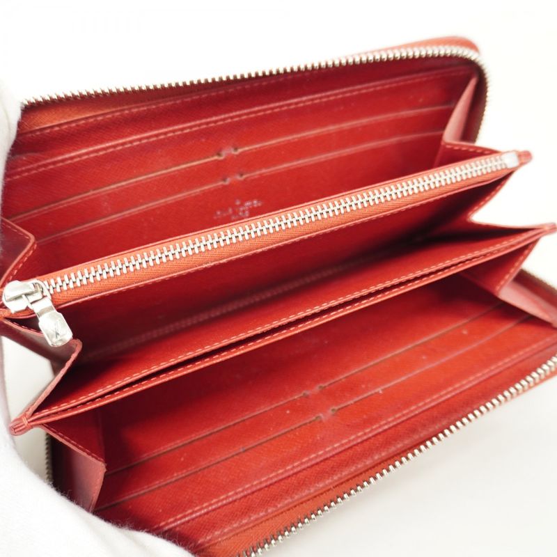 Louis Vuitton Epi Zippy Wallet Long Wallet M60304 Carmine Women