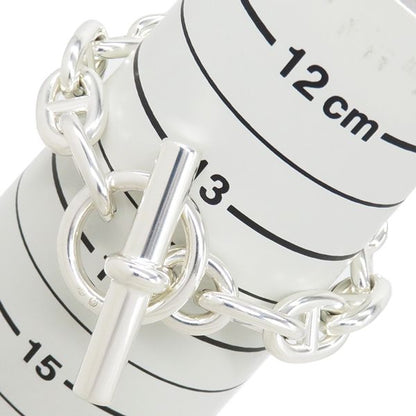 Hermes Bracelet Chaine D'ancre MM Silver 925 Silver 13 Frames Star Ring Silver