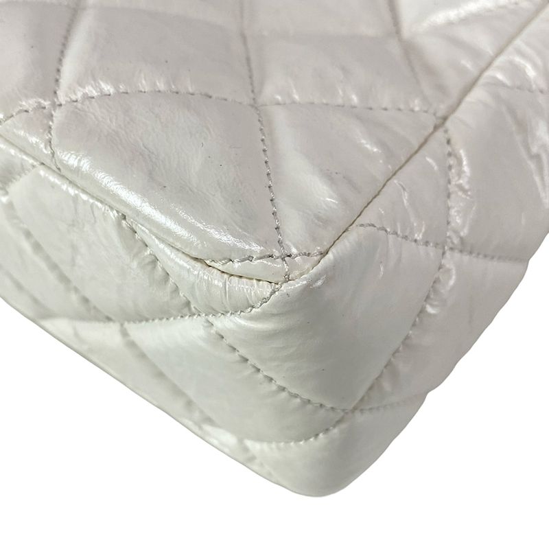 Chanel Shoulder Bag Hobo Bag As3693 White Chain Shoulder / Vintage Gold