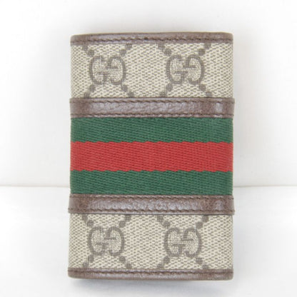 Gucci Sherry Line 6-ribbon Key Case 6037321147 Key Case GG Supreme Canvas
