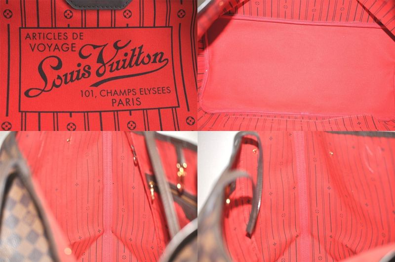 Louis Vuitton Damier Neverfull GM Shoulder Tote Bag N51106 LV 2739n