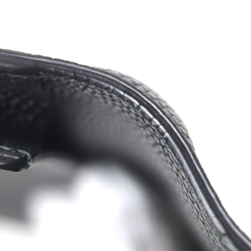 Cartier Santos Leather Logo Plate Fold Business Card Holder Pass Case Card