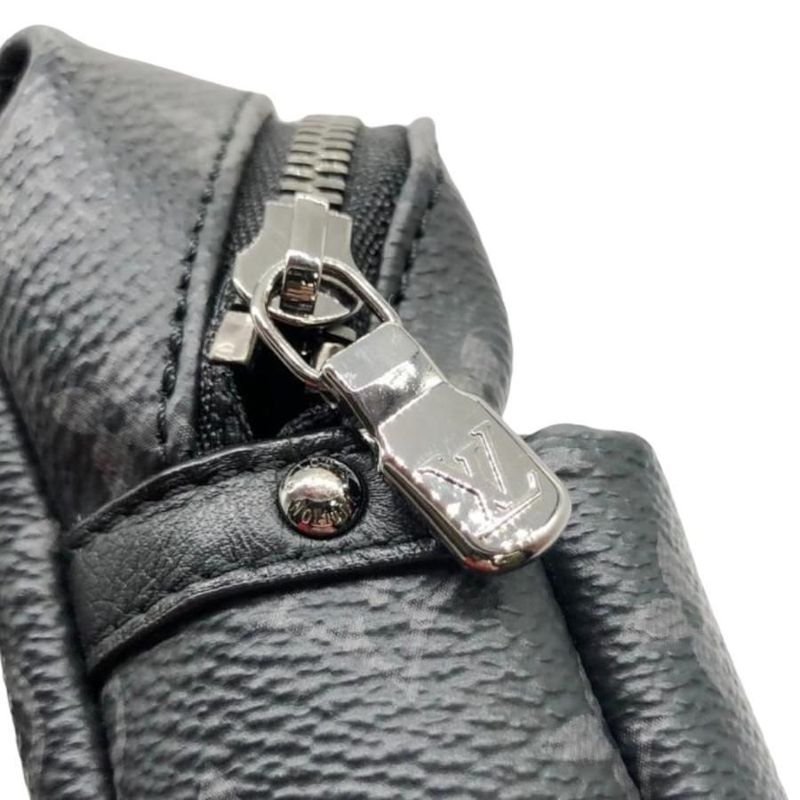 Louis Vuitton Bag Charm Bijoux Sac Backpack M61964 Monogram Eclipse Black