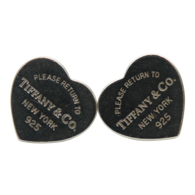 Tiffany & Co Earrings Return To Heart 925 Silver Approx 2.2g Silver Accessories