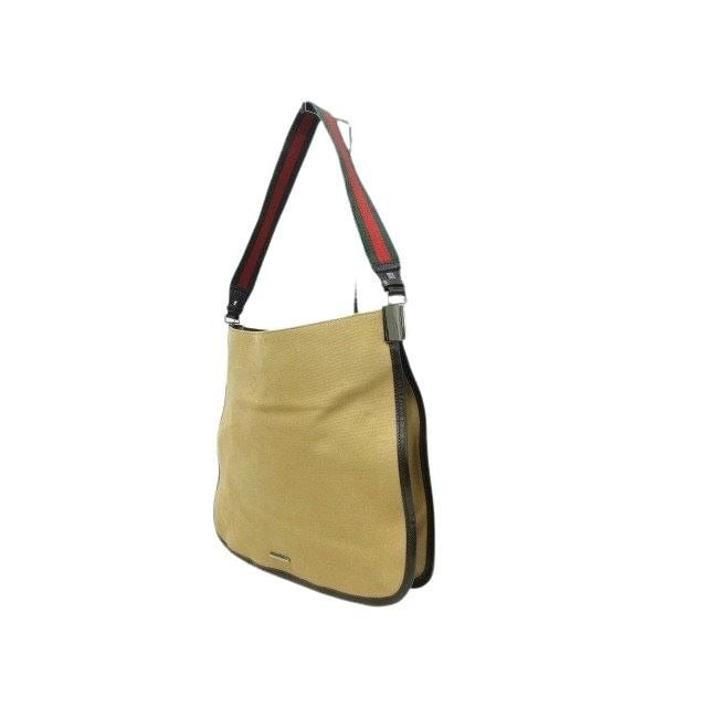 Gucci Shoulder Bag Sherry Line 001-4321 Beige Canvas And Leather Silver — view 4