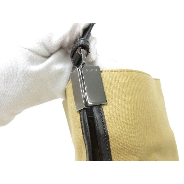 Gucci Shoulder Bag Sherry Line 001-4321 Beige Canvas And Leather Silver — view 5