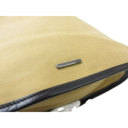 Gucci Shoulder Bag Sherry Line 001-4321 Beige Canvas And Leather Silver — view 6