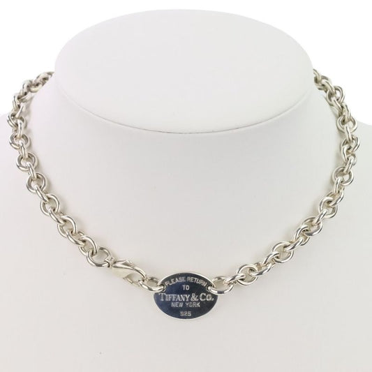 Tiffany & Co. Return to Oval Tag Choker Necklace 925