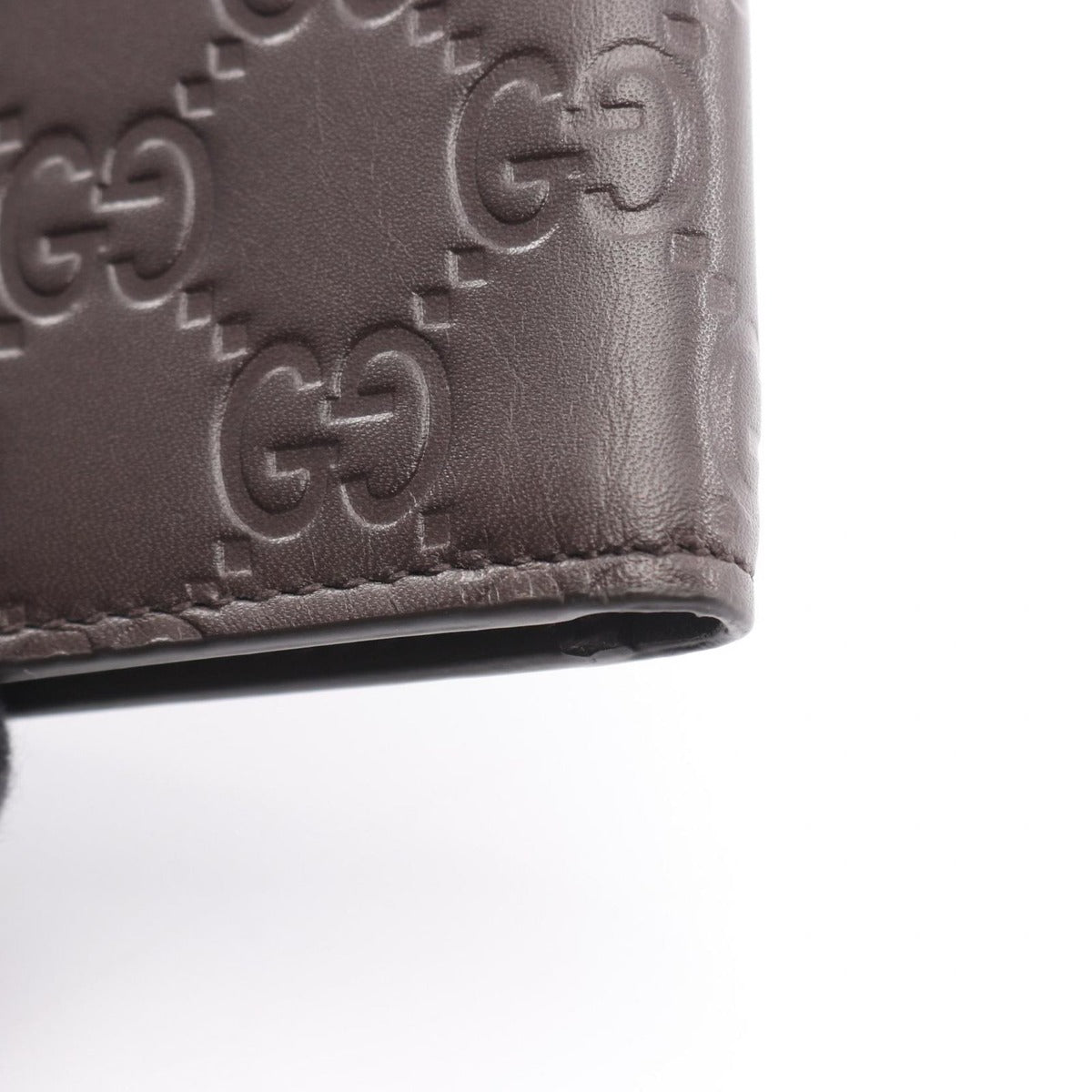 Gucci Billfold Guccissima Dark Brown Leather Bifold — view 6