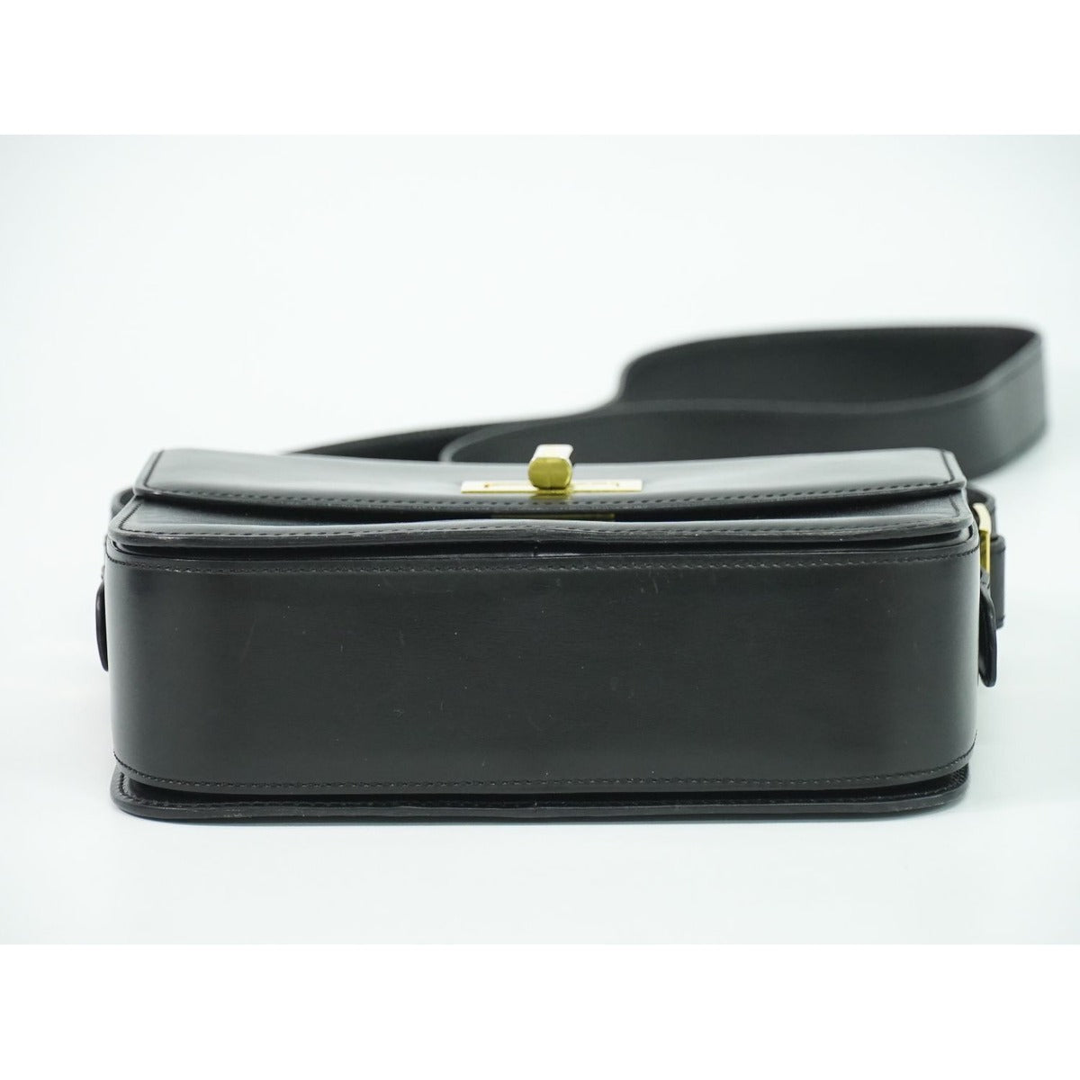 Celine Leather Shoulder Bag Pochette Black — view 3