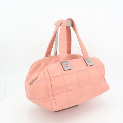 Chanel Caviar Leather CC Logo Choco Bar Handbag