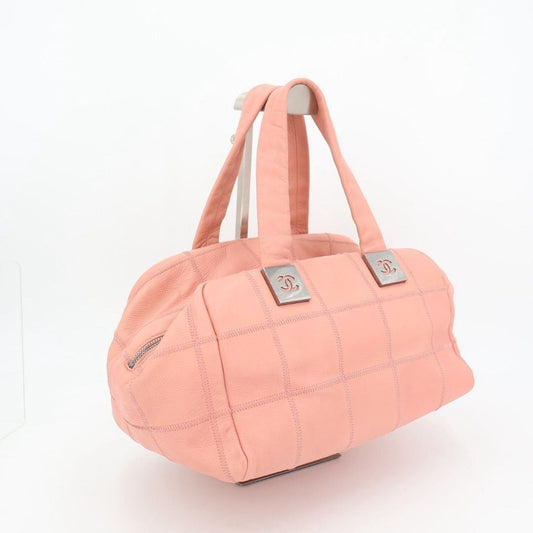 Chanel Caviar Leather CC Logo Choco Bar Handbag